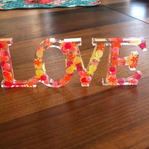 LOVE decor. 2- $25.00